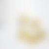 Breloque coquillage laiton, breloques laiton brut ,pendentif bijoux,sans nickel, 13.5mm, x10 g0790