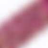 Perle hexagone nacre naturelle rose fuchsia or, perle hexagonale, coquillage ,20mm, x20 perles (g3855)