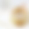 Cordon doré métallisé polyester 1mm, fil pour bijoux noeud coulissant, x1 mètre (g9093)