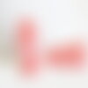 Perle main résine rose,perle imitation corail pour fabrication bijoux en bambou de mer naturel,26.5mm, x2 (g3854)