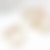 Bague fine barre laiton brut 21mm, x2 (g6889)