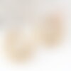Bague réglable dentelle fine laiton brut 16mm,x2 (g3758)