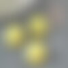 Cabochon jade jaune, cabochon rond, jade naturelle,jade jaune, cabochon jaune, pierre naturelle,16mm, x1 g2279