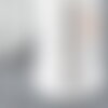 Cordon fil de jade blanc polyester 0.5mm, cordon pour création de bijoux x1 mètre g9331