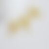 Breloque croix laiton ajourée laiton brut 22.5mm, x10 (g0363)