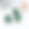 Perle losange rubis zoisite verte 17mm, perle bijou pierre x1 g2102
