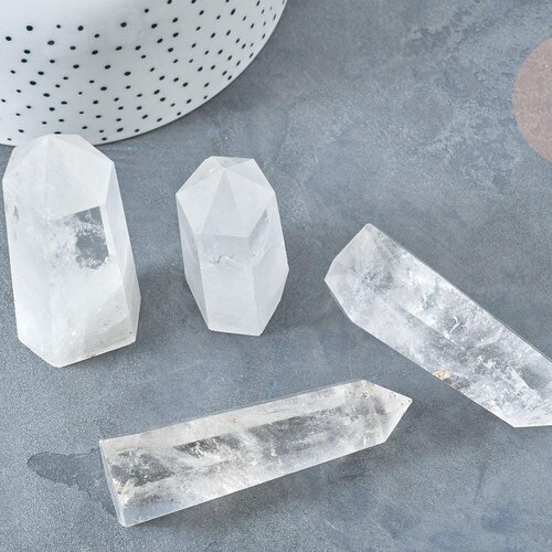 Pointe cristal de roche naturel 34-100mm, quartz naturel, pierre semi-précieuse, séance lithothérapie, x1, g7942