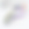 Fil à broder polyester dégradé bleu violet vert 0.5mm, fil original, pour bracelet brésilien, fil à broder ou scrapbooking, x8 mètres g9355