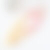 Fil à broder polyester dégradé jaune rose 0.5mm, fil original, pour bracelet brésilien, fil à broder ou scrapbooking, x8 mètres g9356