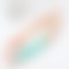 Fil à broder polyester dégradé rose turquoise 0.5mm, fil original, pour bracelet brésilien, fil à broder ou scrapbooking, x8 mètres g9357