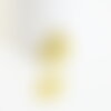 Breloque coquillage laiton brut 26mm, breloquesmétal doré pour création bijoux,sans nickel x2 g7268