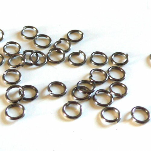 Anneaux ronds métalgun anneaux ouverts 5mm, x20 (g1417)
