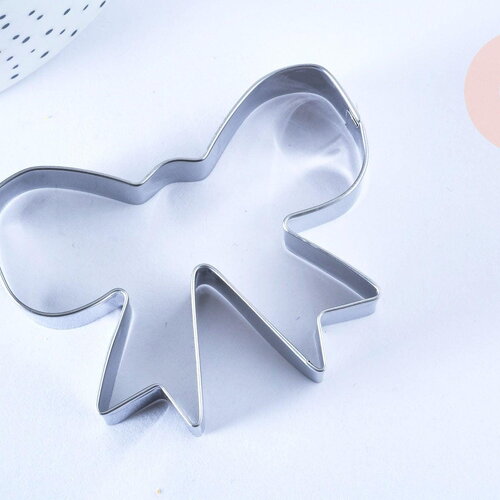 Emporte-pièce noeud papillon, moule patisserie, emporte-pièce en acier inoxydable cuisine gateau et loisirs créatifs,6.7cm, x1 g5088