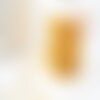 Chaine acier inoxydable 304 doré ip 14k résine jaune 2mm, x1 mètre (g3294)