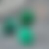 Cabochon ovale jade naturel marbré vert 18 x13mm, x1 (g2064)