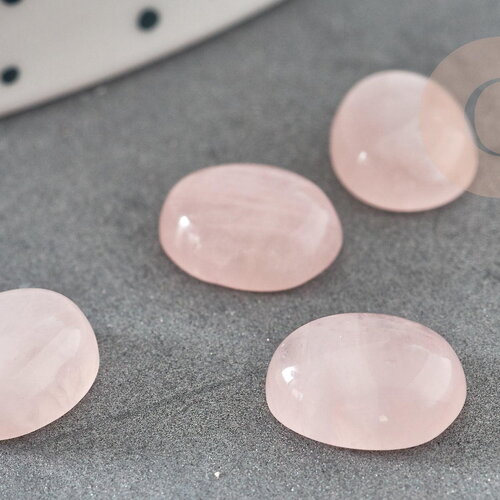 Cabochon quartz rose ovale,quartz rose naturel,10x8mm, cabochon quartz, bijou pierre, x1 (g1712)