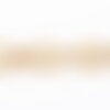 Chaine forçat acier 304 inoxydable dorée ip 14k 1.1mm, x1 mètre (g6073)