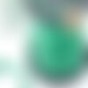 Cordon suédé vert à paillettes imitation cuir4mm, x1 mètre (g1287)