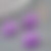 Cabochon jade naturel violet 14x10mm, cabochon ovale dôme, cabochon pierre naturelle, x1 (g2233)