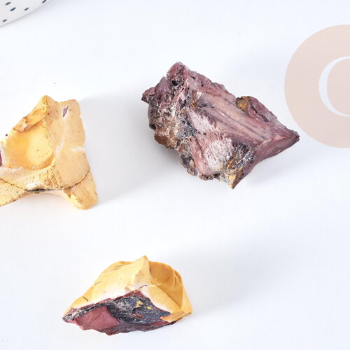 Mookaite naturelle brute 30-42mm, pierre naturelle pour création bijoux lithothérapie, x1, g8631