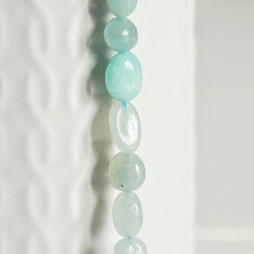 Perle amazonite turquoise, amazonite naturelle, perle pierre, 10mm, fil de 46 perles x1 (g2793)