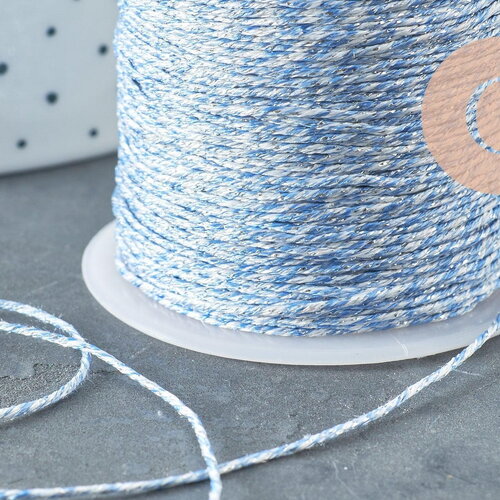 Cordon bleu argent, ruban mariage,fourniture créative, scrapbooking, largeur 0.8mm, x1 ou x5 ou x10 mètres g4795