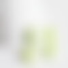 Perle hexagone howlite naturelle verte 15mm, création bijoux pierre, x 5 g4166