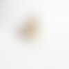 Connecteur pendentif grosse perle nacre naturelle beige 26-30mm, x1 (g4628)
