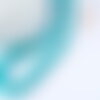 Ep a renouveler-perle howlite ovale teintée turquoise foncé naturelle 12mm,pierre,x 5 (g8743)