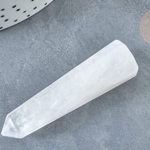 Pointe cristal de roche naturel 59~61mm, quartz naturel, pierre semi-précieuse, séance lithothérapie, x1 g7941