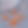 Perle ronde jade naturel orange teinté, 6mm, fil de 39cm, x1 (g8955)