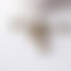 Perles hexagone bronze intercalaires, fournitures créatives, perles bronze,perles bronze,fourniture bronzes,création bijoux, 10 perles,g2754