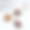Cabochon ovale oeil de tigre naturel facetté 18x13mm, cabochon création bijoux pierre, x1 g8658
