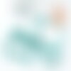 Perles chips howlite turquoise 5-8mm,bijou pierre naturelle, perle naturelle, fil 85 cm, x1 (g3013)