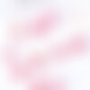 Perle coeur verre rouge irisé 6mm, des perles en verre, x10 (g6680)