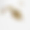 Perles rocaille tube, verre doré métallisé, long tube,perle tube verre, perle or,12mm x 2mm, x 10gr g3416