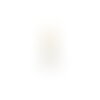 Pendentif charm initiale rond nacre blanche lettre, pendentif alphabet x1 (g9397)