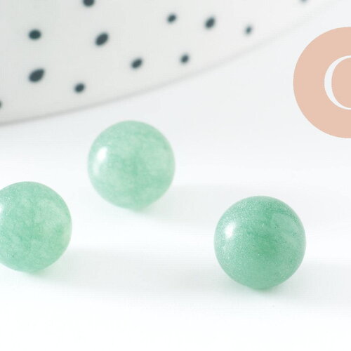 Pierre ronde aventurine verte non percée 8mm, cabochon rond, aventurine naturelle, cabochon pierre,pierre naturelle, x1 g3898