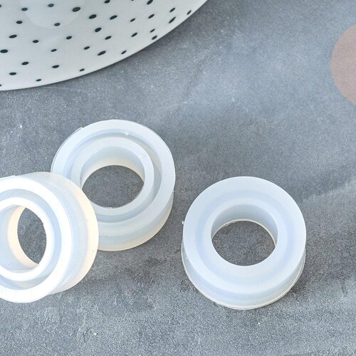 Moule pour fabrication bague décoration forme anneau résine 23mm, création bijoux avec inclusion résine, x1 g7992