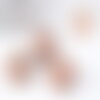 Perles rondes en jaspe sésame rose,jaspe rose, perles pierres, perles jaspe, jaspe naturel, 25mm,x5-(g1393)