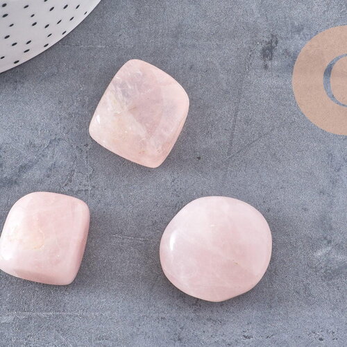 Quartz rose naturel brut roulé, quartz rose naturel, litotherapie, chips quartz, minéral brut, x1 (g2465)