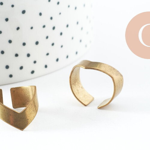 Bague réglable pointe large x2 (g0312)