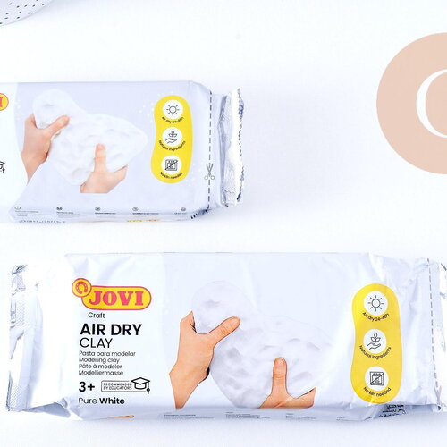 Pâte à modeler argile autodurcissante blanc 250-500g, x1 (g10636)