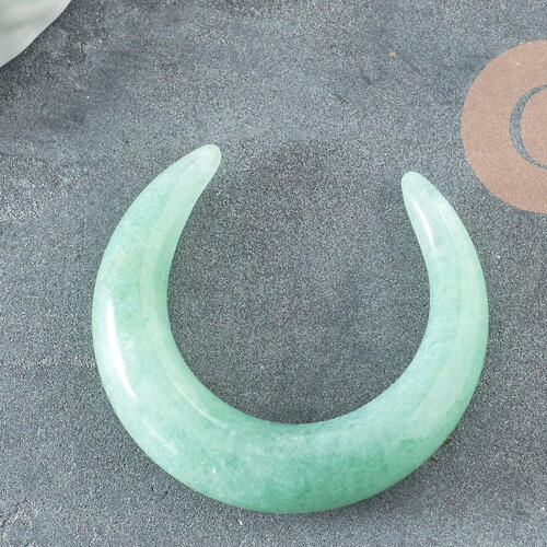 Pendentif lune aventurine pendentif bijou,pendentif pierre,pierre naturelle,aventurine naturelle,pierre non percee,30mm, x1 g0546