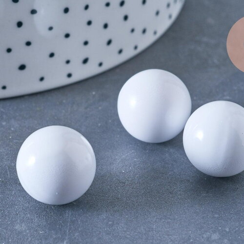 Bola carillon d'harmonie blanche 16mm, x1 (g5426)
