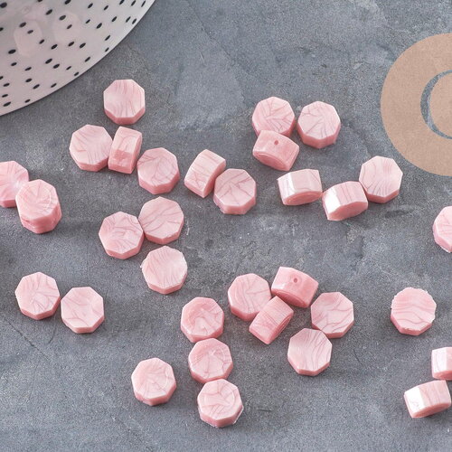 Granulés cire à cacheter rose nacré,fourniture pour création de sceaux personnalisés pour sceaux et invitations de mariage diy, x100 (g4590)