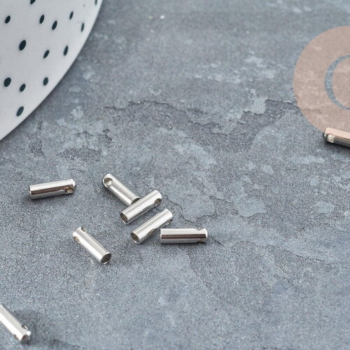 Embout chaîne acier 304 inoxydable doré 17.5mm, x1 (g2307)