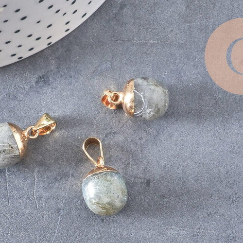 Pendentif goutte labradorite,creation bijou, pendentif bijoux pierre naturelle labradorite ,17-19mm, x1 g3612