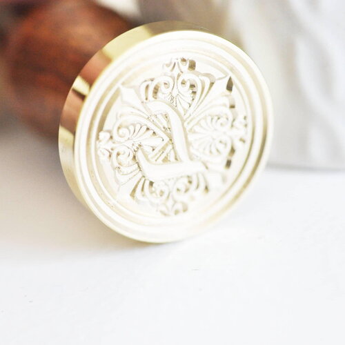 Sceau en metal lettre l cire à cacheter,une fourniture pour création sceaux personnalisés pour invitations de mariage diy,25m x1 g6228