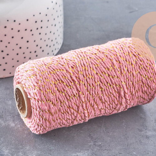 Cordon rose or 1-1.5mm, 5/10 mètres (g2144)